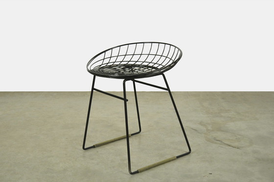 Image 1 of Cees Braakman and Adriaan Dekker, Pastoe stool wire steel