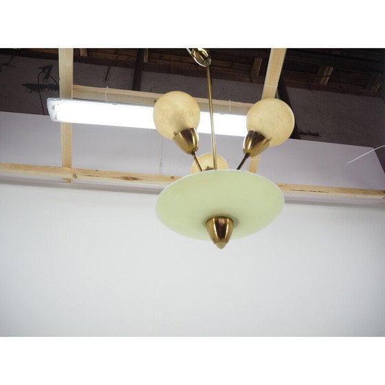 Image 1 of Lampadario vintage in ottone art déco, Germania 1940