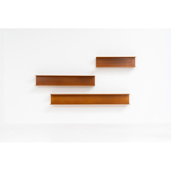 Image 1 of Set of 3 vintage wall shelves by Walter Wirz for Wilhelm Renz, Germany 1965