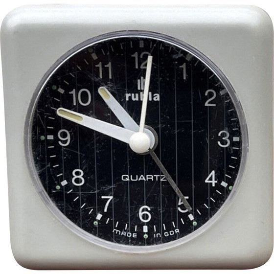 Image 1 of Vintage electric plastic alarm clock from Ruhl, Germany 1980