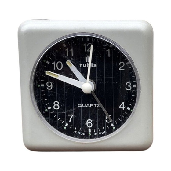 Image 1 of Vintage electric plastic alarm clock from Ruhl, Germany 1980