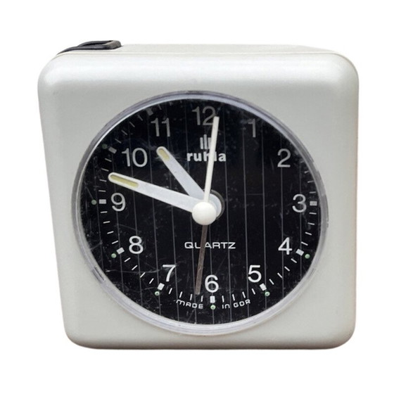 Image 1 of Vintage electric plastic alarm clock from Ruhl, Germany 1980
