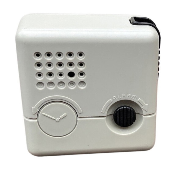 Image 1 of Vintage electric plastic alarm clock from Ruhl, Germany 1980