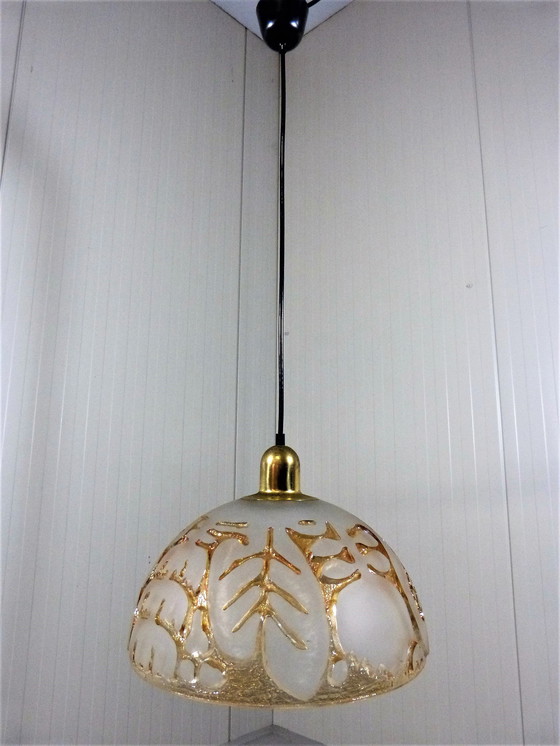 Image 1 of Peill & Putzler glass hanging lamp 1960-70's