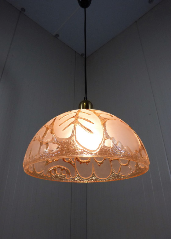 Image 1 of Peill & Putzler glass hanging lamp 1960-70's