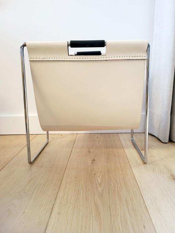 Image 1 of Brabantia Leather Magazine Rack Or Reading Rack, 1970s, Holland