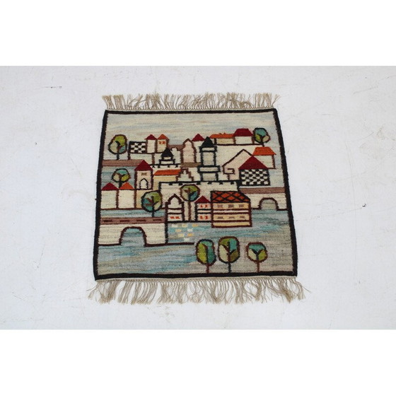 Image 1 of Vintage wool tapestry, Poland 1970s