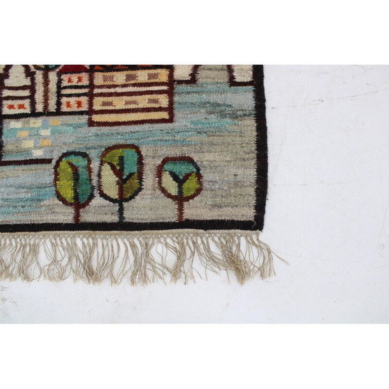 Image 1 of Vintage wool tapestry, Poland 1970s