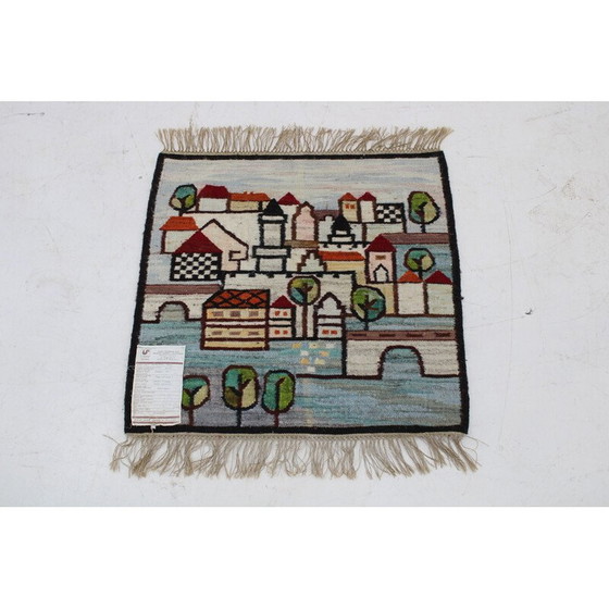 Image 1 of Vintage wool tapestry, Poland 1970s