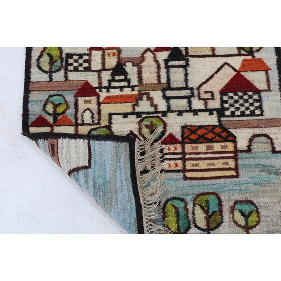 Image 1 of Vintage wool tapestry, Poland 1970s