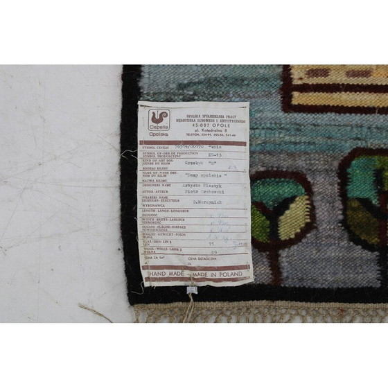 Image 1 of Vintage wool tapestry, Poland 1970s
