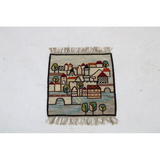 Image 1 of Vintage wool tapestry, Poland 1970s