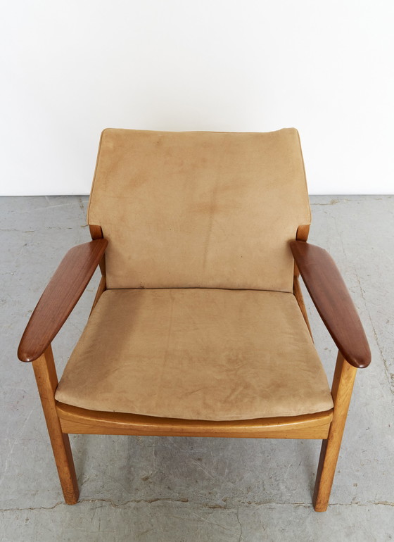 Image 1 of Pair Hans Olsen Easy Chairs for Verner Birkholm