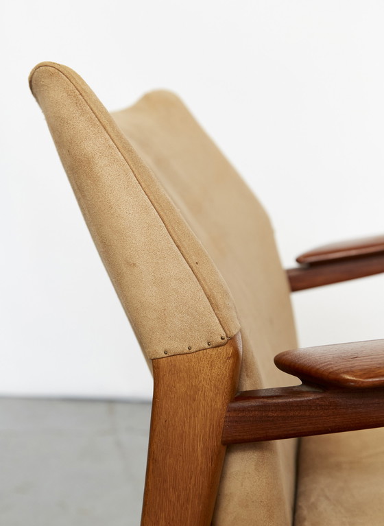 Image 1 of Pair Hans Olsen Easy Chairs for Verner Birkholm