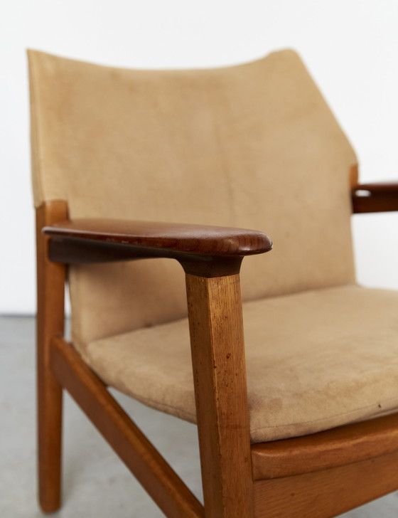 Image 1 of Pair Hans Olsen Easy Chairs for Verner Birkholm