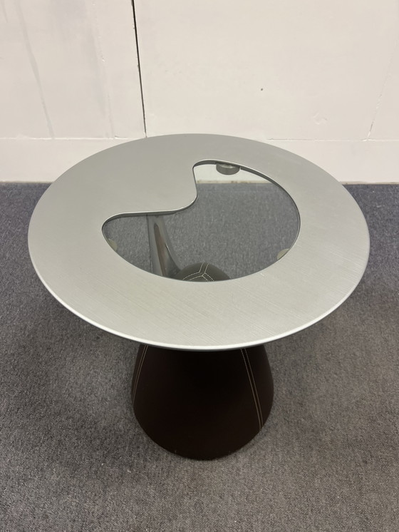 Image 1 of Leolux Cherubino Side table Brown leather