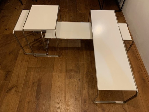 4x Tecta Aplati side tables set