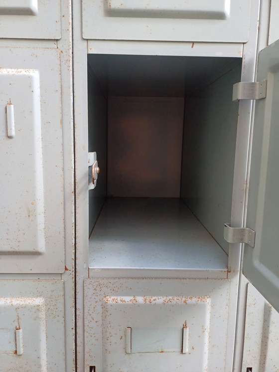 Image 1 of 2x Industrial locker cabinet Oostwoud