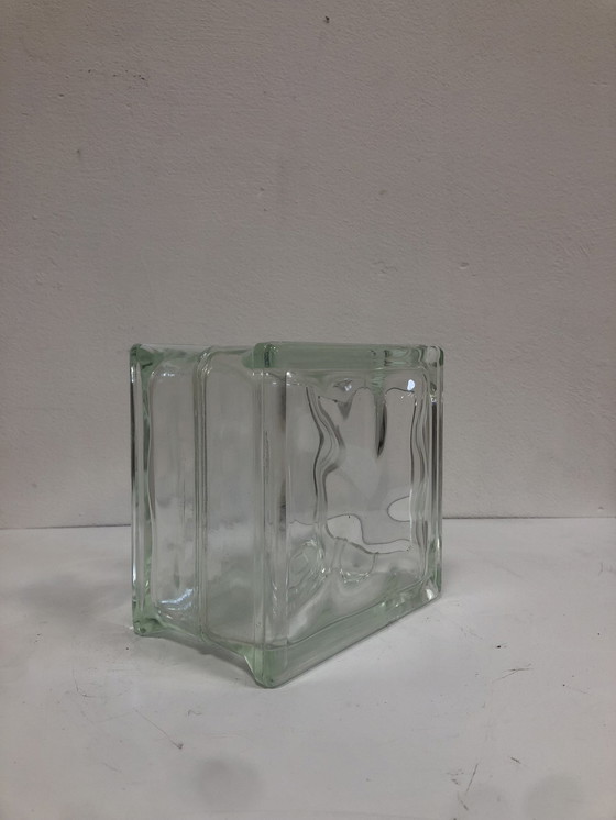 Image 1 of Lumix Glass Block Vase Medium