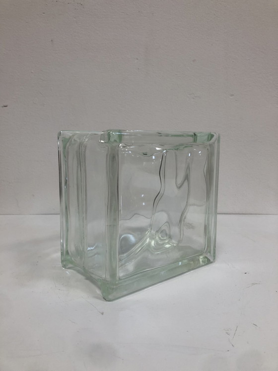 Image 1 of Lumix Glass Block Vase Medium