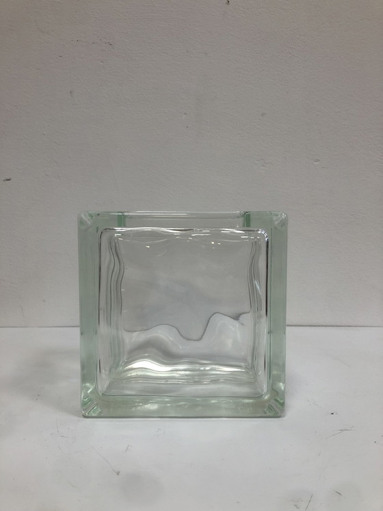 Image 1 of Lumix Glass Block Vase Medium