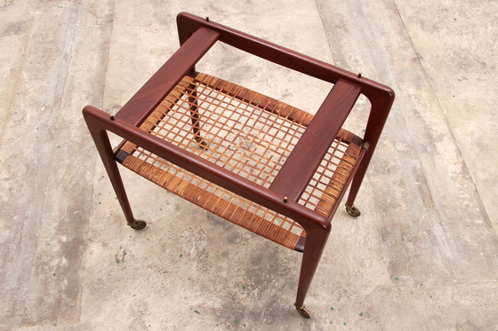 Image 1 of Poul Jensen Trolley teak made by Selig,1960 denmark.