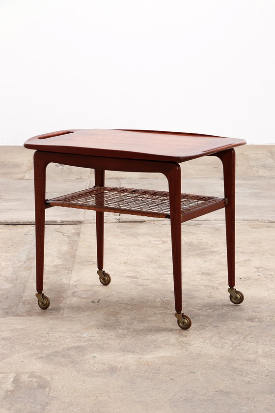 Image 1 of Poul Jensen Trolley teak made by Selig,1960 denmark.