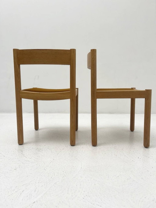 Mid - Century dining chairs by Robert and Trix Haussmann for Dietiker Stein Am Rhein 1963