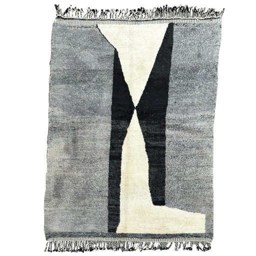 "Sulas" - Mid-Century Modern Moroccan Wool Rug - 200x310 cm 