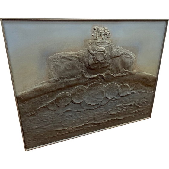 Image 1 of Vintage sculpture in low relief by Joseph Alessandri, 1980