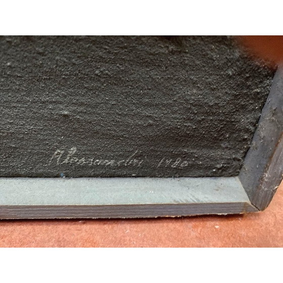 Image 1 of Vintage sculpture in low relief by Joseph Alessandri, 1980