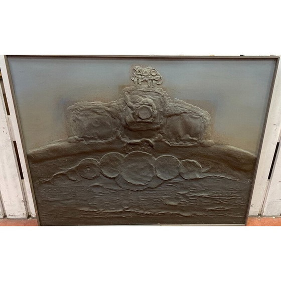 Image 1 of Vintage sculpture in low relief by Joseph Alessandri, 1980