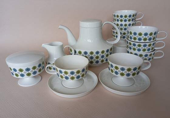 Image 1 of Rosette Taïga" 8-cup set Tapio Wirkkala & Ute Schröder For Rosenthal