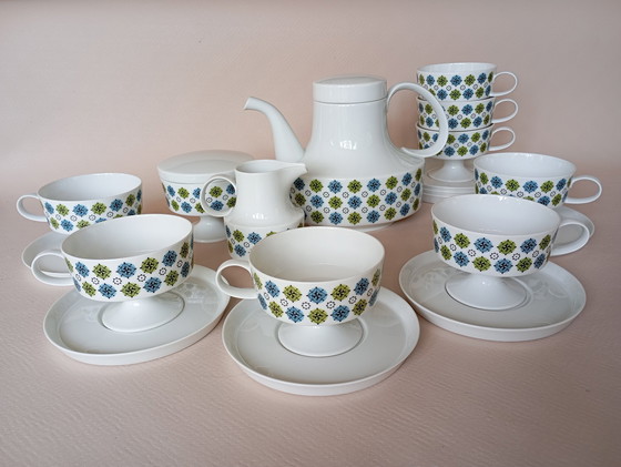 Image 1 of Rosette Taïga" 8-cup set Tapio Wirkkala & Ute Schröder For Rosenthal