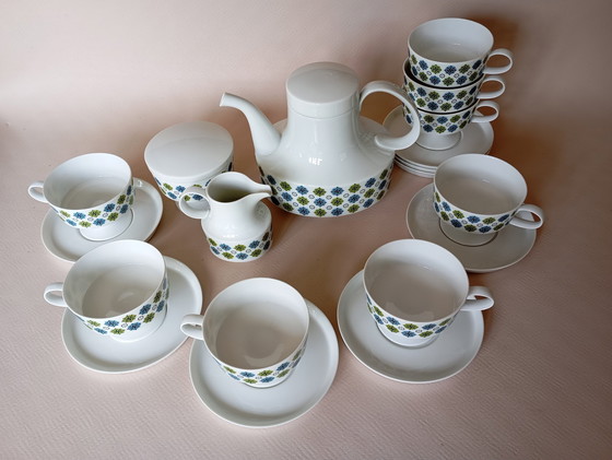 Image 1 of Rosette Taïga" 8-cup set Tapio Wirkkala & Ute Schröder For Rosenthal