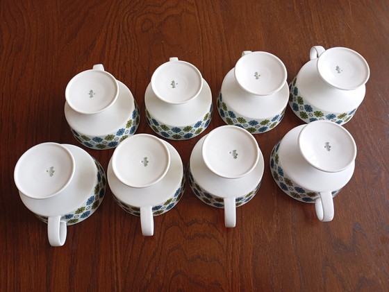 Image 1 of Rosette Taïga" 8-cup set Tapio Wirkkala & Ute Schröder For Rosenthal