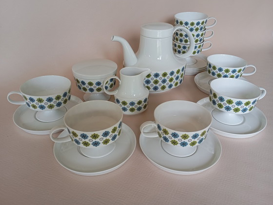 Image 1 of Rosette Taïga" 8-cup set Tapio Wirkkala & Ute Schröder For Rosenthal