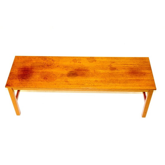 Image 1 of Vintage Minimalist  teak bench, Sweden 1960