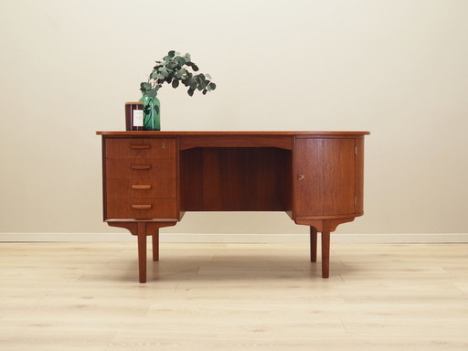 Teak Desk, Danish Design, 1970S, Designer: H.P. Hansen, Manufacturer: Randers Møbelfabrik