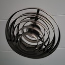 Space Age Metal Pendant Lamp.