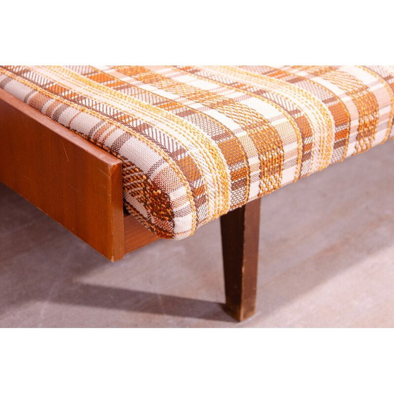 Image 1 of Vintage sofa bed in wood and ash veneer, Czechoslovakia 1970