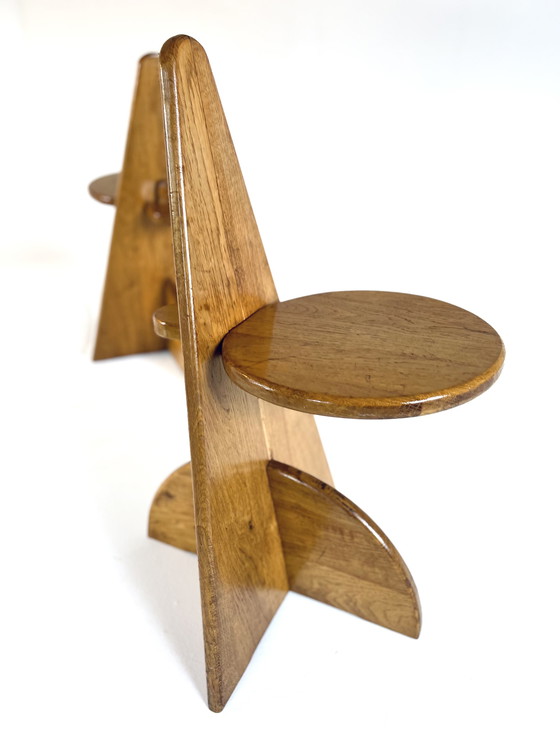 Image 1 of 2x Brutalist stool '60