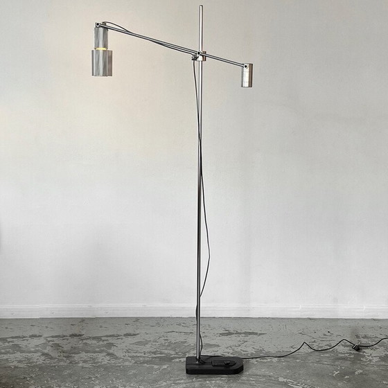 Image 1 of Haloprofil 8008 floor lamp by Viktor Frauenknecht for Swiss Lamps International 1970s