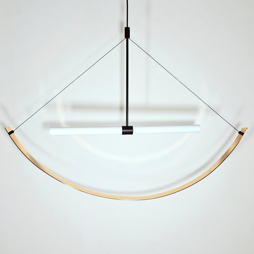 Aru Pendant Light Triangle - Shiny Gold - Fést Amsterdam