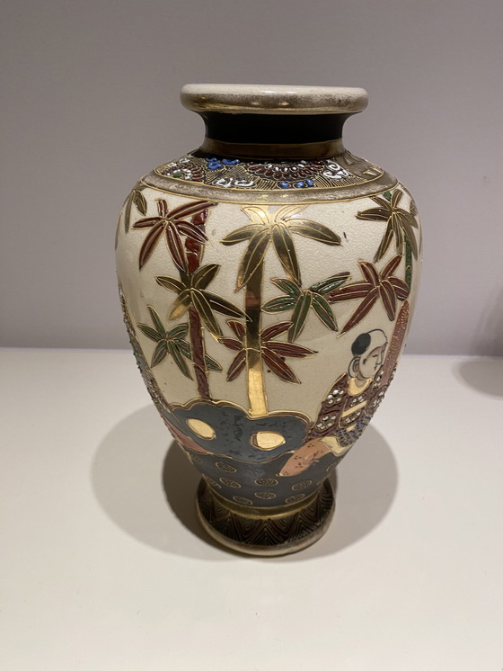 Image 1 of Antique Japanese Satsuma Vase