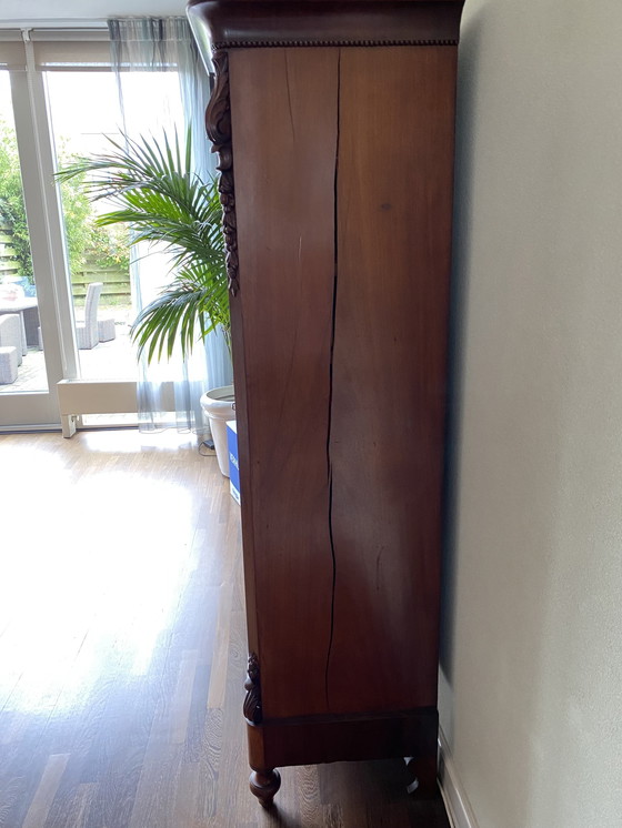 Image 1 of Mahogany Biedermeier Cupboard