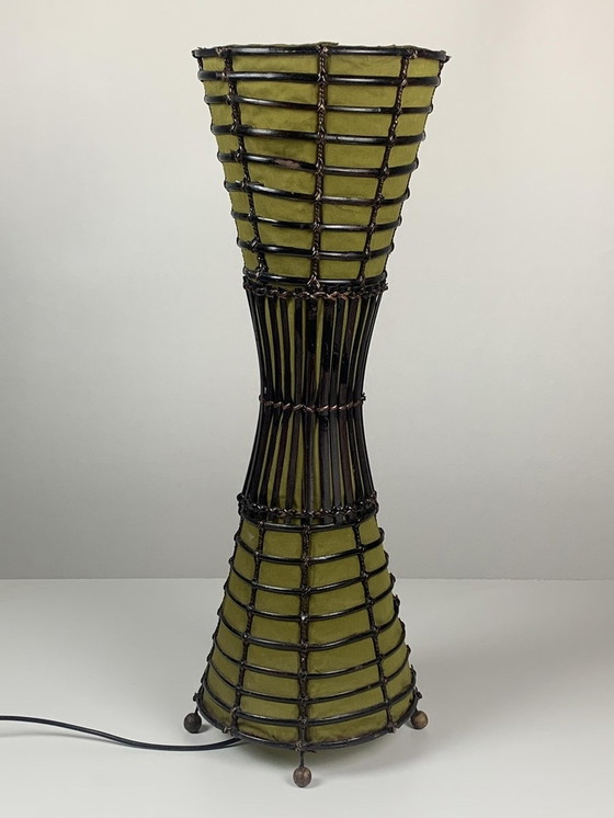 Image 1 of Lampadaire vintage en bambou