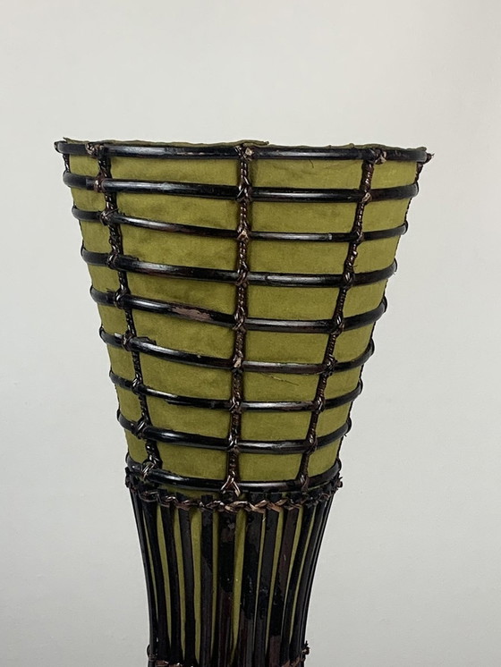 Image 1 of Lampadaire vintage en bambou