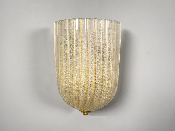 Image 1 of 2X Sconces By Barovier & Toso, Murano