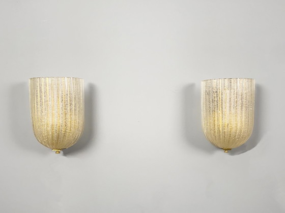 Image 1 of 2X Sconces By Barovier & Toso, Murano